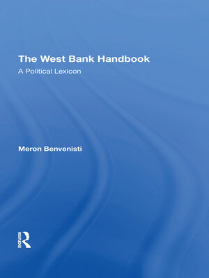 cover image of The West Bank Handbook